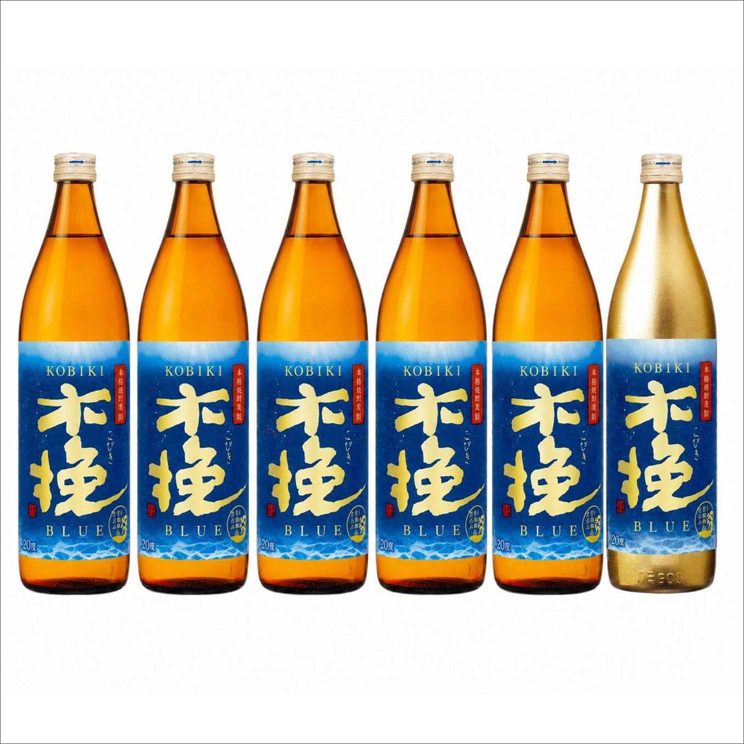 木挽きBLUE900ｍｌ　20度　金ボトル入り　感謝セット（6本セット）9月4日発売